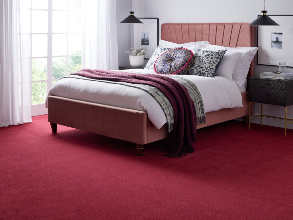 Raspberry Fool Bedroom Carpet Leicester